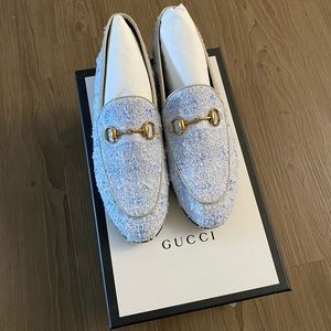 NEW Authentic Gucci Women’s Jordaan Tweed Loafer